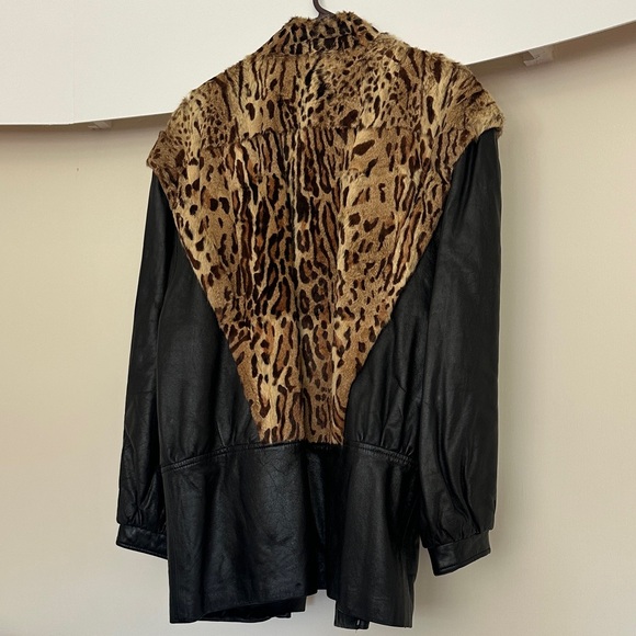 Fur and Leather Women's Jacket - Picture 4 of 6